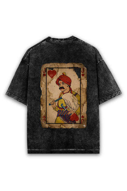 Jack of Hearts Graphic Acid Wash Tee