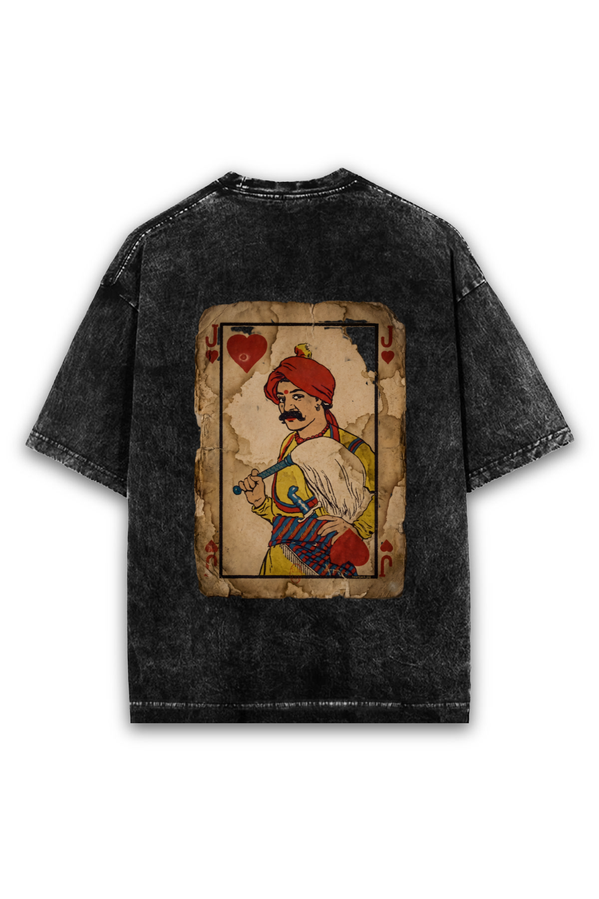 Jack of Hearts Graphic Acid Wash Tee