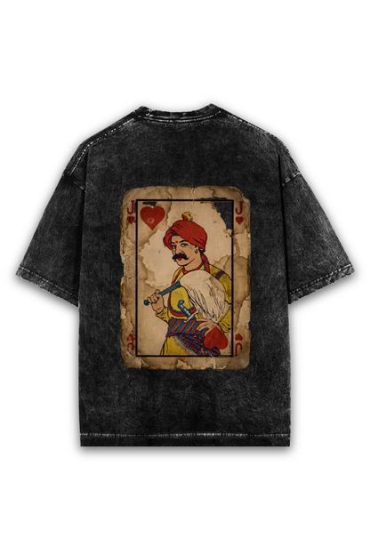 Jack of Hearts Graphic Acid Wash Tee
