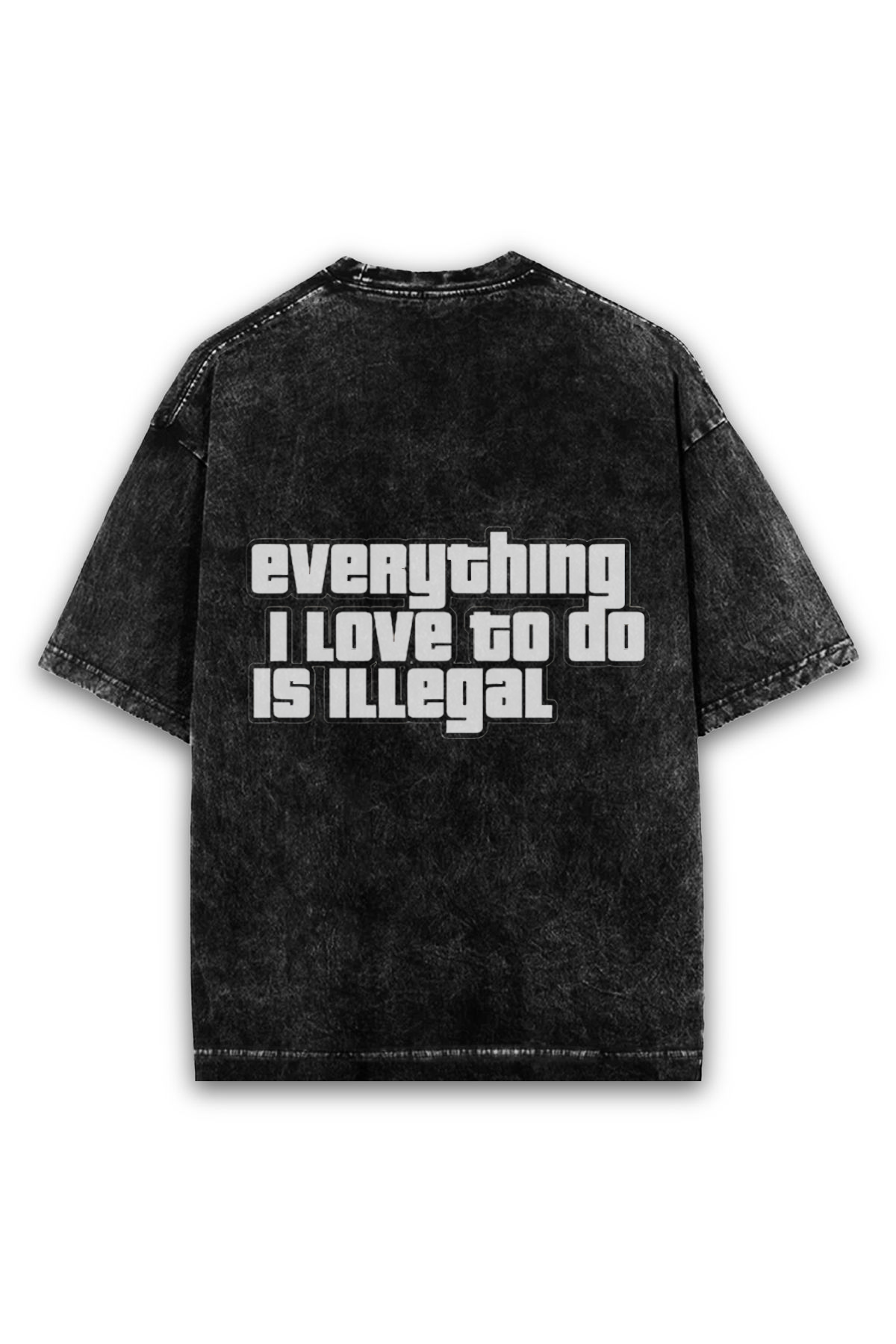 ILLEGAL Graphic Acid Wash Tee